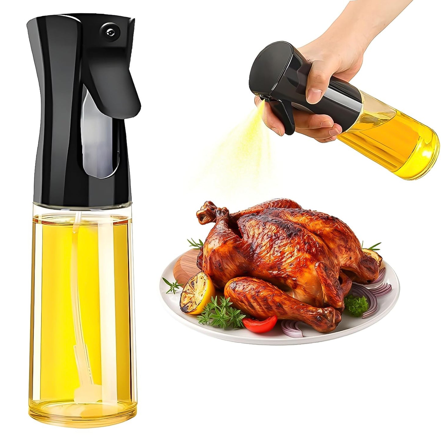 Multi-Purpose Plastic Oil Spray Bottle for Cooking