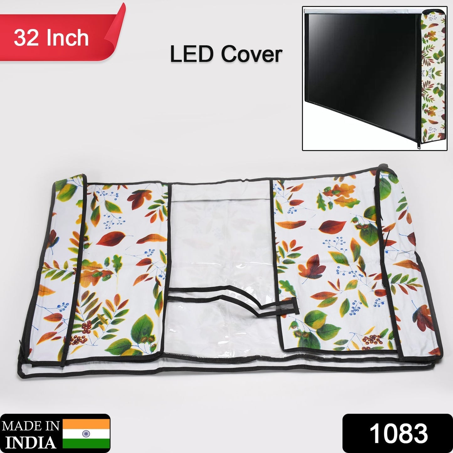 1083 LED/LCD Television Cover for 32 Inches LED/LCD with Zip Lock 