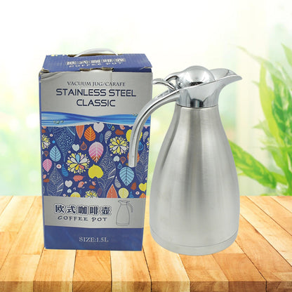 Vacuum Insulated Kettle Jug (Stainless Steel): 1.5L, 2L, 2.5L Sizes