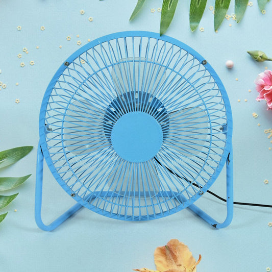 Big USB Table Desk Personal Metal Electronic Fan, Compatible with Computers, Laptops, Student Dormitory, Suitable For Office, School Use (1 Pc)