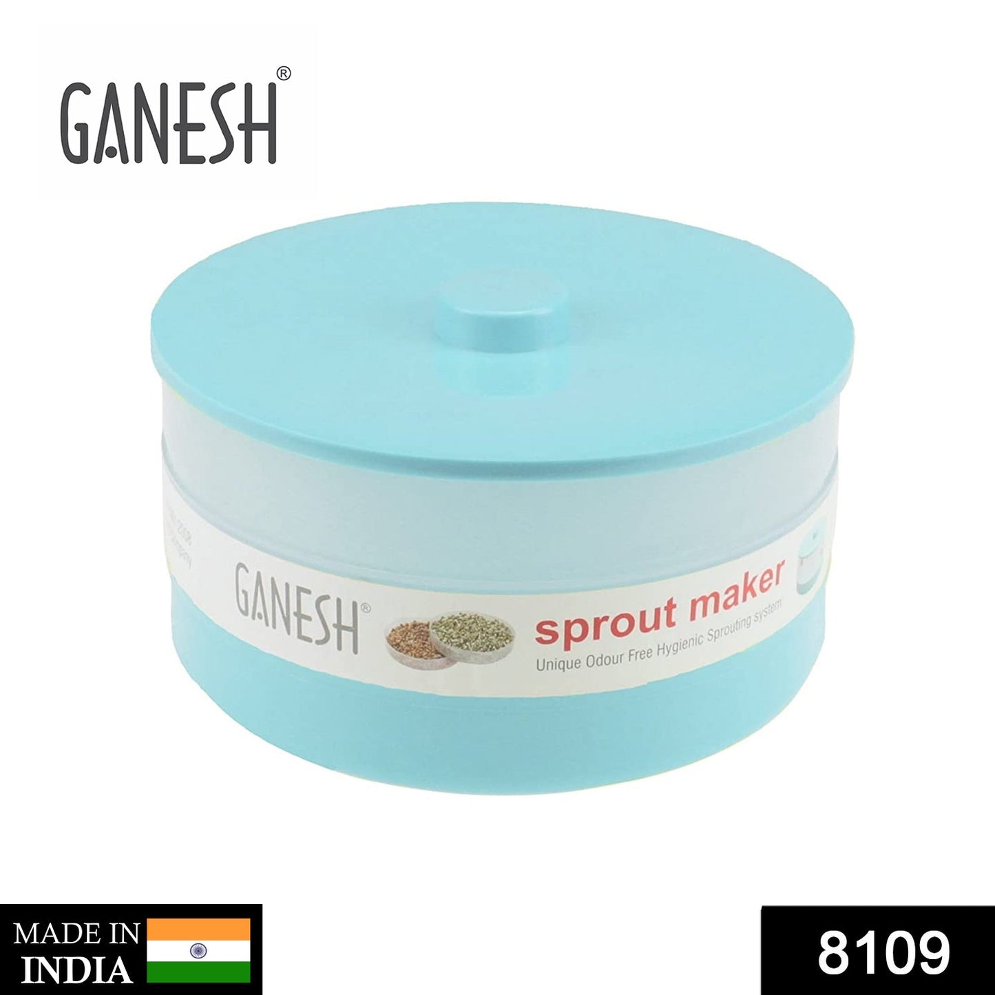 8109 Ganesh Sprout Maker Bean Bowl (1800 Ml) 