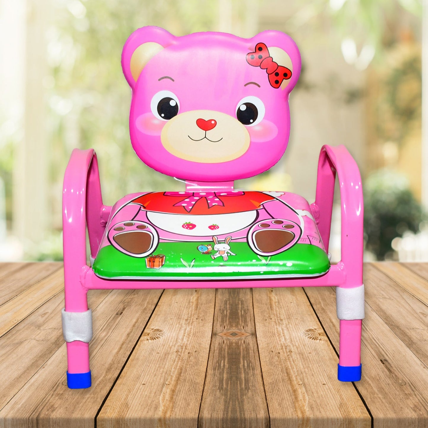 Cartoon Baby Chair Strong Steel Cushion & Comfortable Baby Chair High Quality Chair (1 Pc)