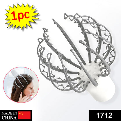 1712 Electric Octopus Claw Scalp Massager Stress Relief Therapeutic Head Scratcher 