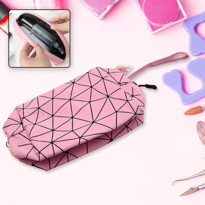 Multipurpose Portable Travel Hand Pouch With Zipper / Bag Makeup Pouch for Women, Travel Makeup Bag Portable Carry Cosmetic Organizer Bag Pouch for Girls