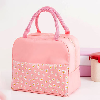 Lunch Box Bag for Women Men Insulated Lunch Bag With Zipper (1 Pc / Mix Color)