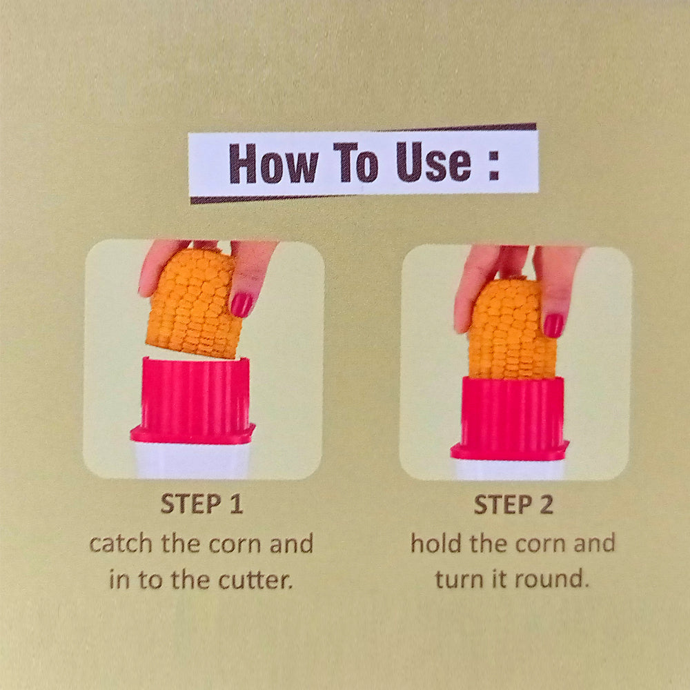 2320 Multi Use Plastic Corn Stripper Cob Remover Bowl 