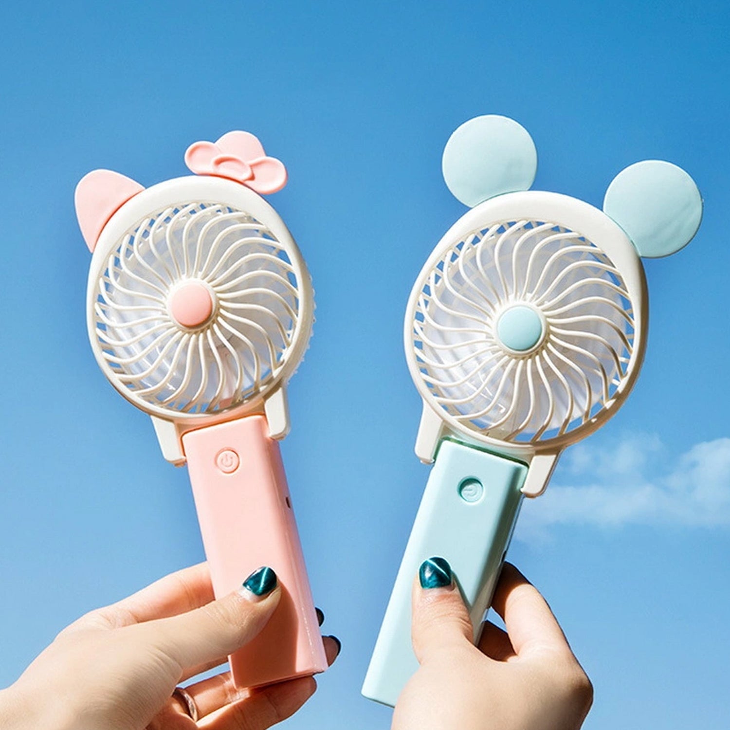 4765 Mini Cartoon Style Fan used in all kinds of places including household and many more for producing fresh air purposes. 