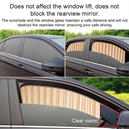 Car Curtain Slat Folding Window Sunshade Magnetic Car Side Window Sun Shade Slider