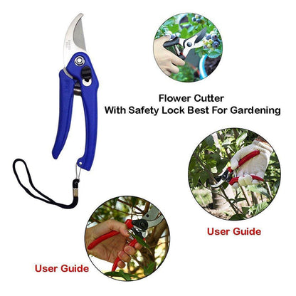 0465A Garden Shears Pruners Scissor for Cutting Branches, Flowers, Leaves, Pruning Seeds 