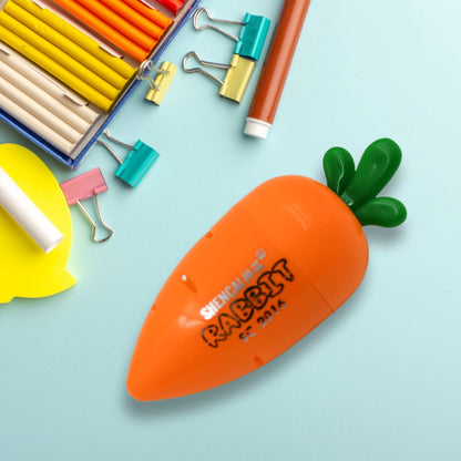 Student Pencil Sharpener Cartoon Simple Carrot Pencil Sharpener Suitable for Students, Children, School, Stationery (1 Pc)