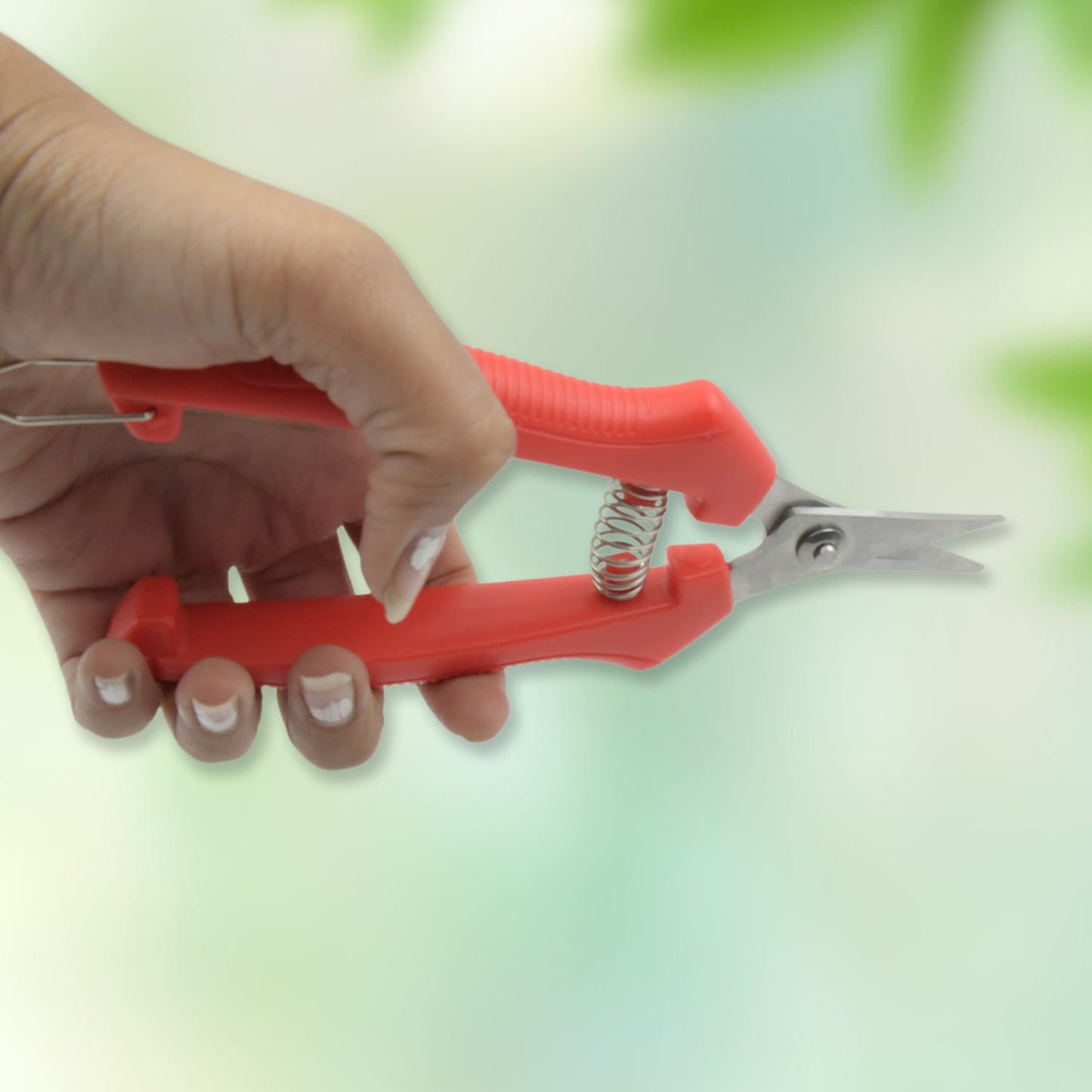 Heavy Duty Stainless Steel Cutter, Non‑slip Trimming Scissors Durable Not Easy To Wear for Gardening Pruning Of Fruit Trees Flowers and Plants (With Plastic Packing)