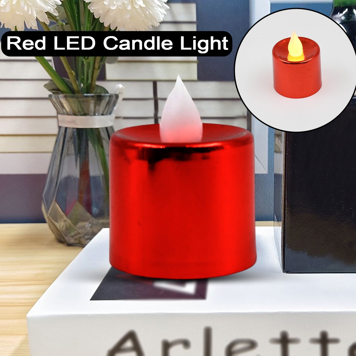 red led candle light