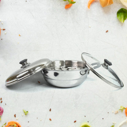 All In one Stainless Steel Triply Multi Kadai