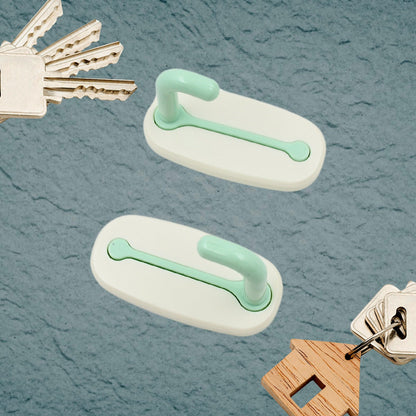 4587 Fancy Self Adhesive Printed Waterproof Adhesive Strong Wall Hook (2pc)