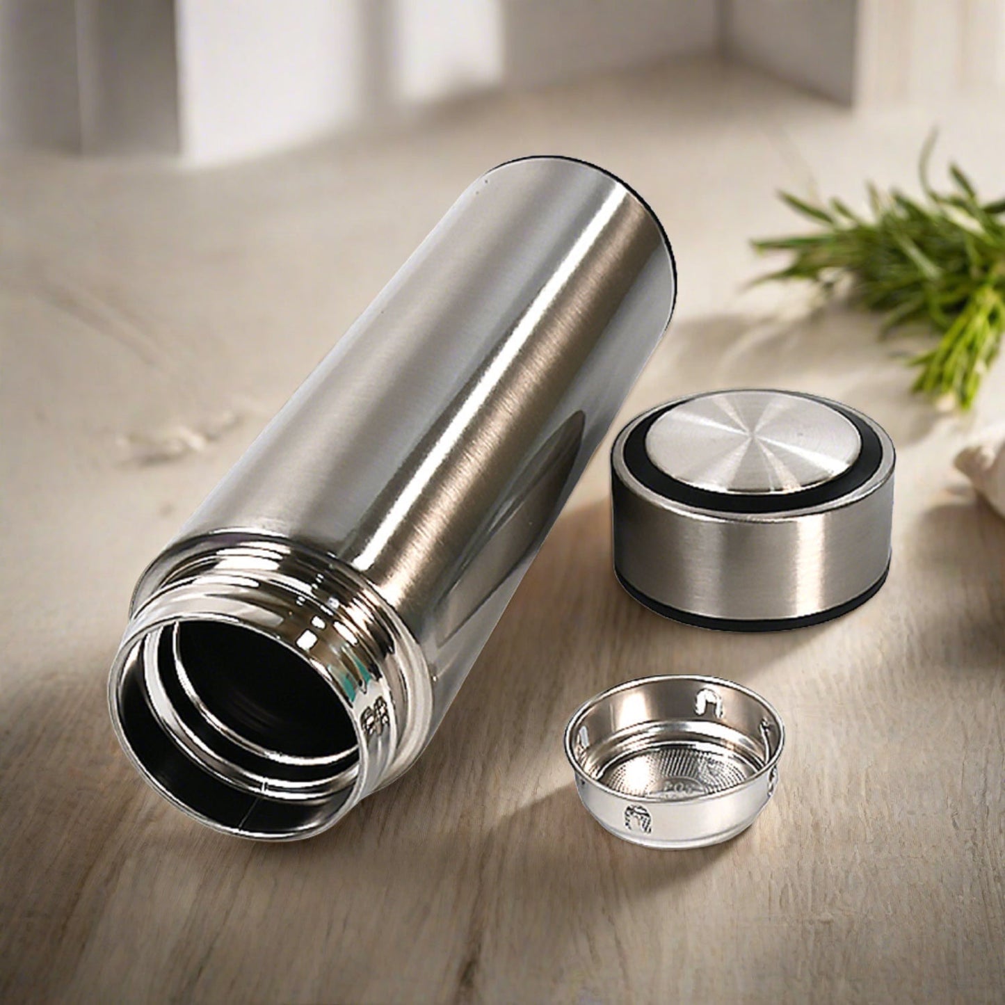 Double Stainless Steel Wall Smart Flask Vacuum Insulated Water Bottle | Perfect for Hot and Cold Drinks | for Campaign Travelling (450ml)