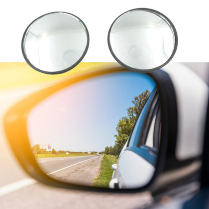 Car Blind Spot Side Mirror Round HD Glass Blindspot Mirror Convex Rear View Mirror, Car Mirror Accessories Suitable All Cars, Frameless Design (2 Pcs Set )