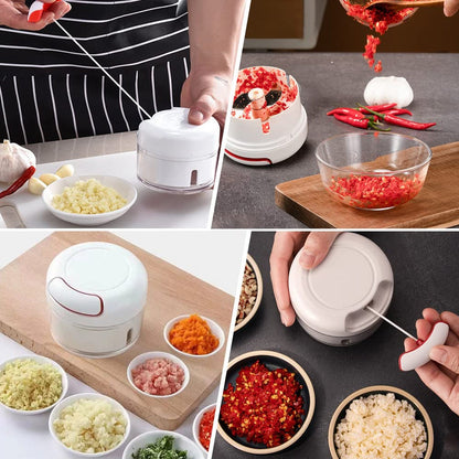 Pull-Cord Vegetable Dicer