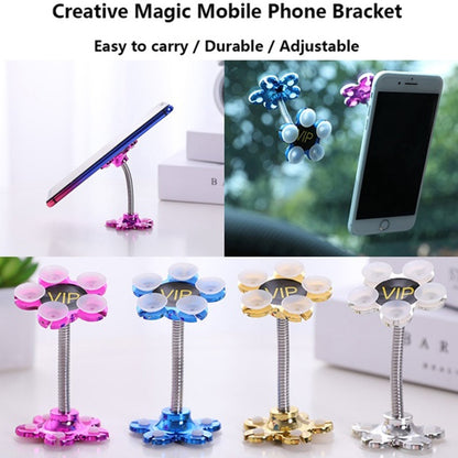 0637A Phone Holder, 360°Rotatable Phone Stand Multi-Function Double-Sided Suction Cup Mobile Phone Holder 