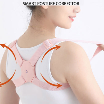 6875 Smart Back Posture Corrector, Shoulder and Back Posture Band Posture Reminder with Smart Vibration Sensor Reminder for Kids Men and Women