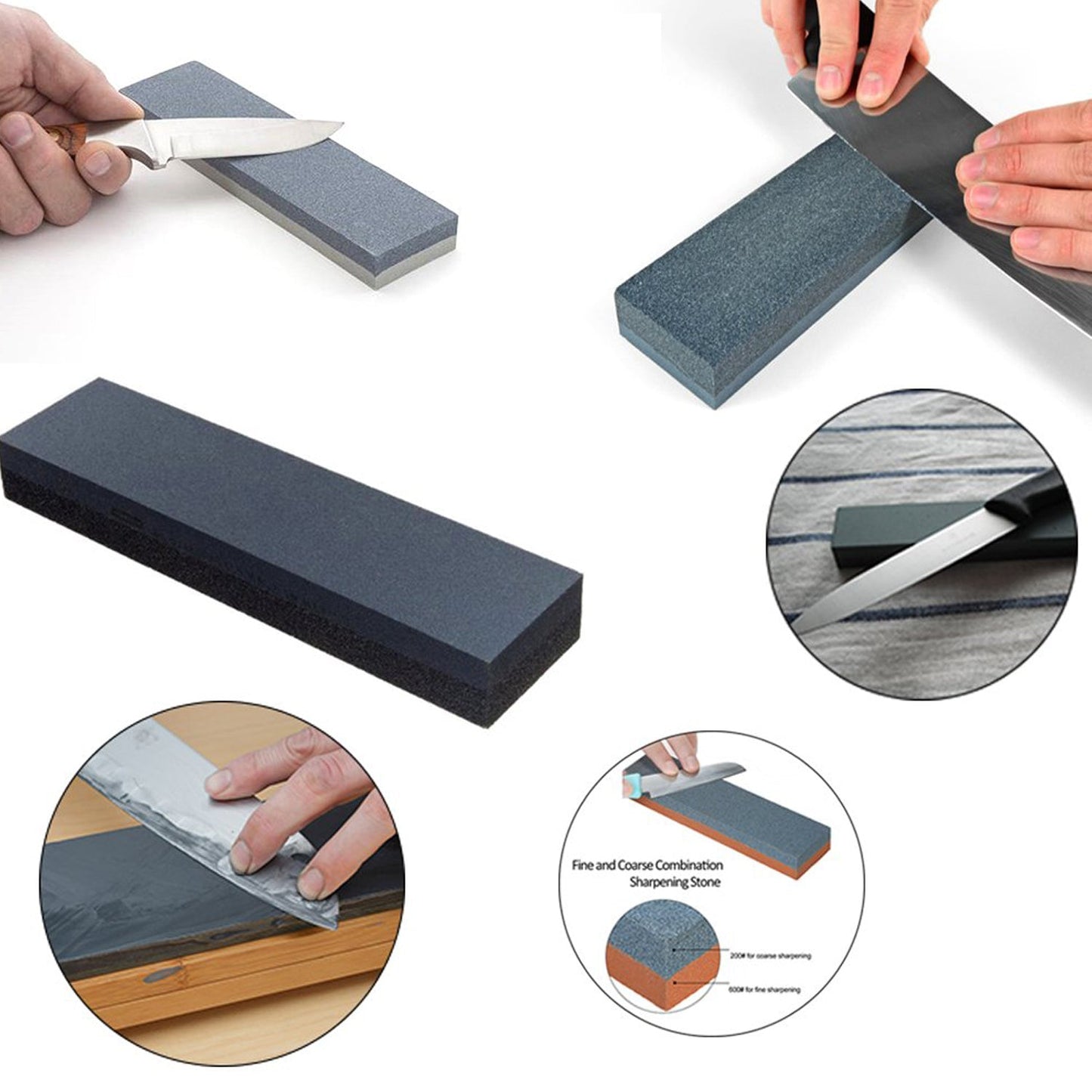 Knife Sharpening Stone, High Density Thicken Whetstone Set Robust Safe to Use for Scissors for Axe (MOQ :- 9 Pc)