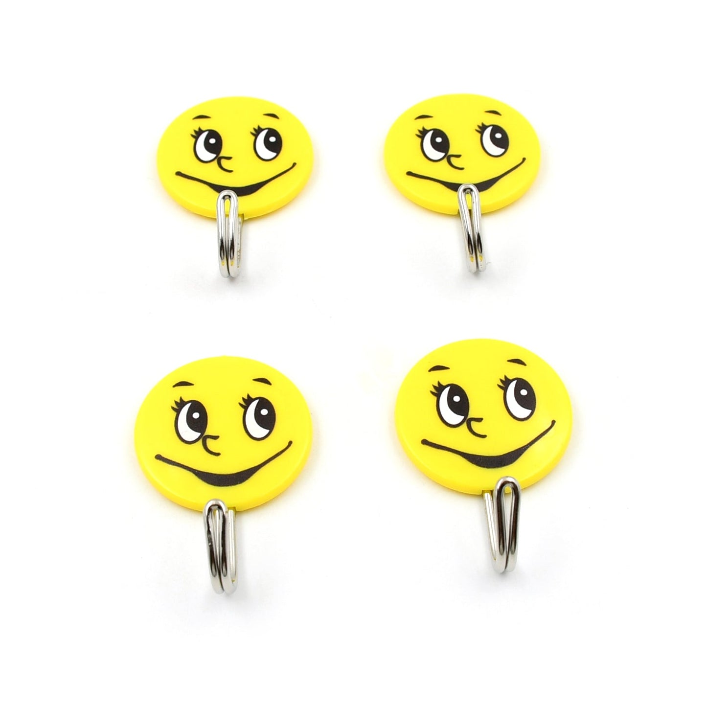 Multipurpose Big Self Adhesive Smiley Cartoon Wall Hooks Multipurpose Strong Wall Sticker Hooks Wall Hook Holder Door Hanger