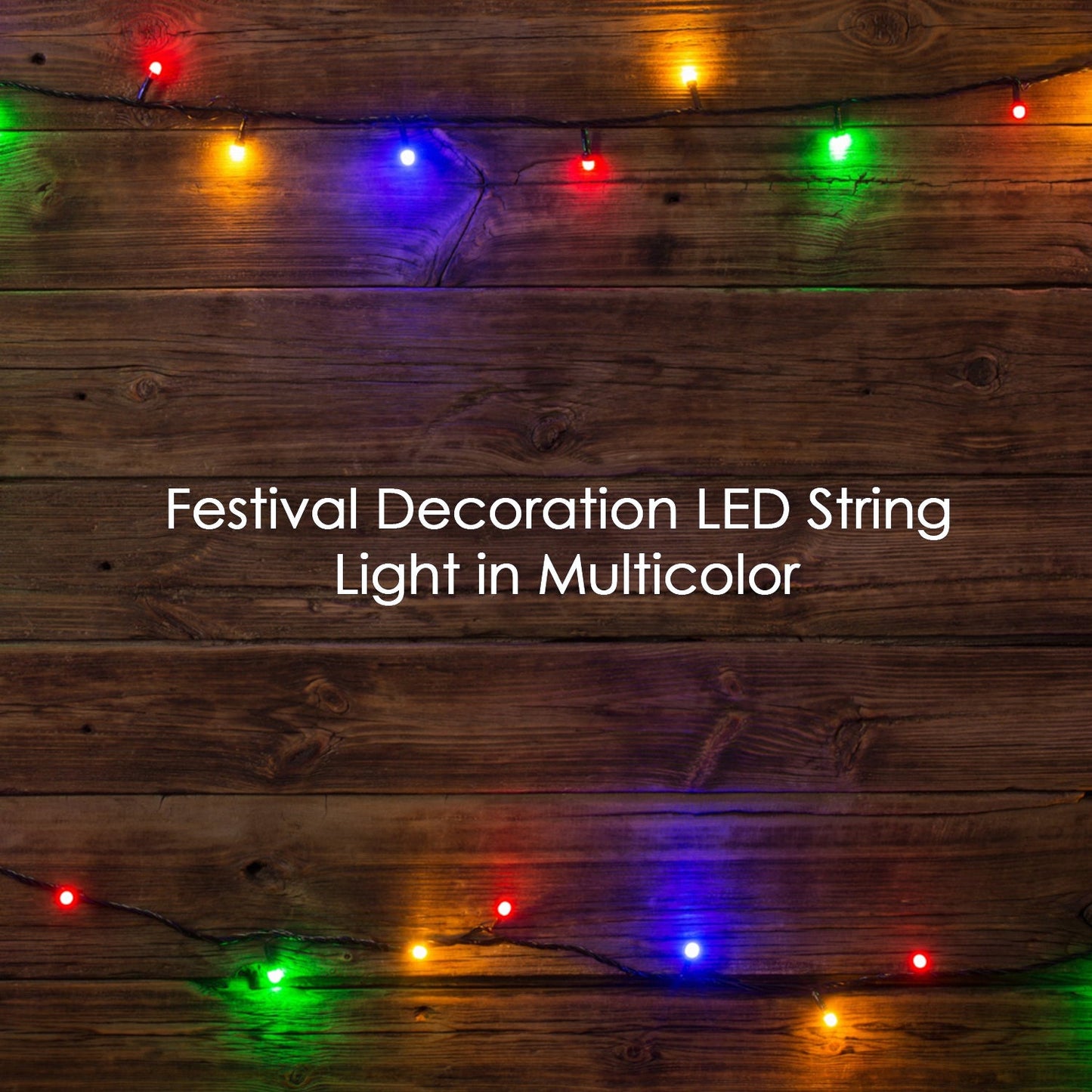 3Mtr Home Decoration Diwali & Wedding LED Christmas String Light Indoor and Outdoor Light ,Festival Decoration Led String Light, Multi-Color Light 1.4MM (15L 3 Mtr)