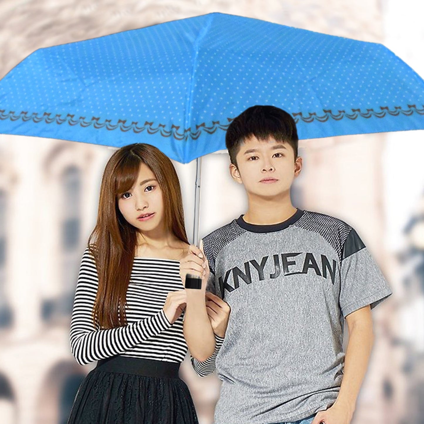 3-Fold Sun Protective Solid Foldable Outdoor Umbrella, Portable Sun, UV Protection Lightweight Rain Umbrella For Girls, Women, Men, Boys (1 pc)