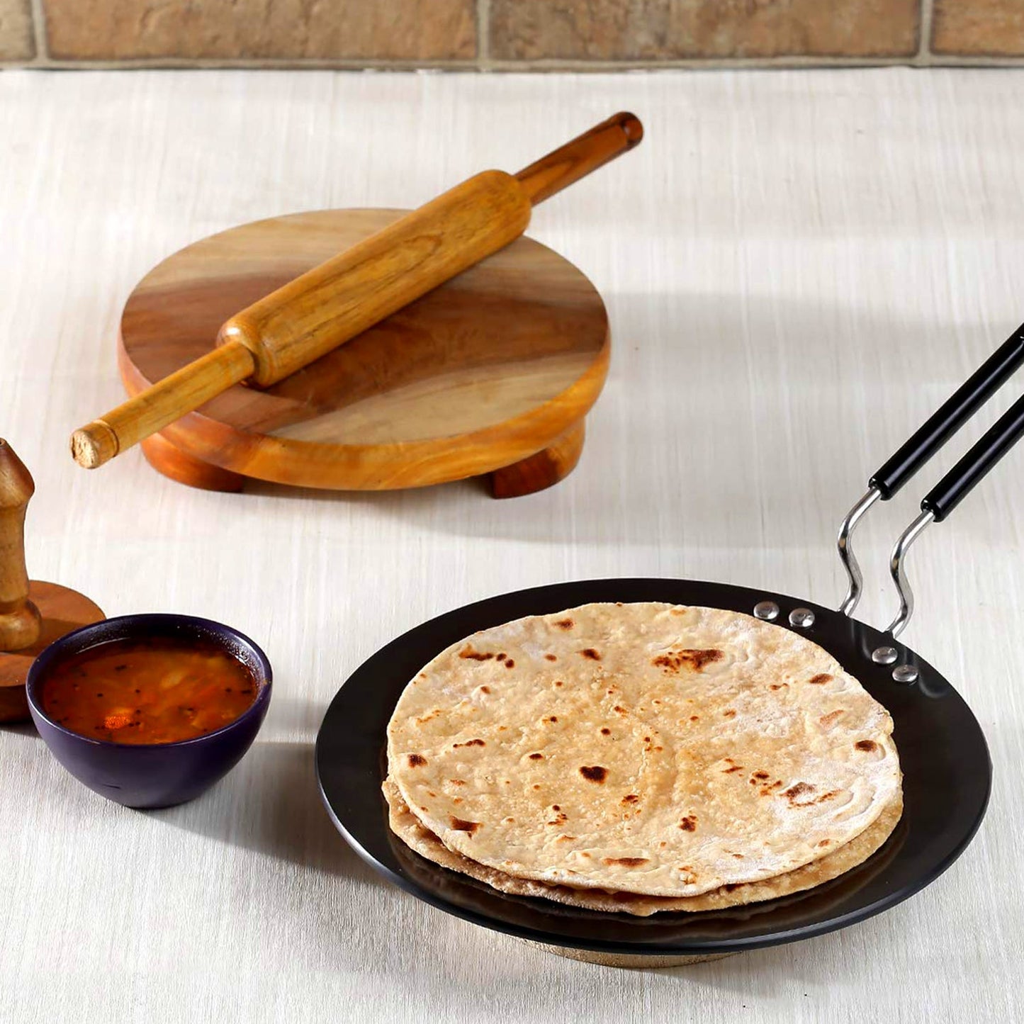 Multi Purpose Aluminium Rays Roti Tawa (9 Inch / 2-Year warranty)