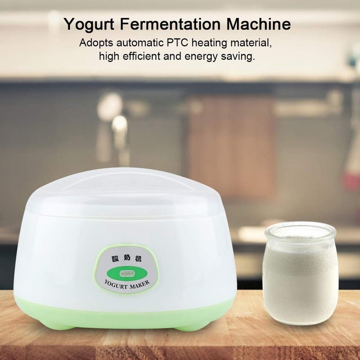 ELECTRONIC YOGURT MAKER, AUTOMATIC YOGURT MAKER MACHINE 1L YOGHURT PLASTIC CONTAINER FOR HOME USE