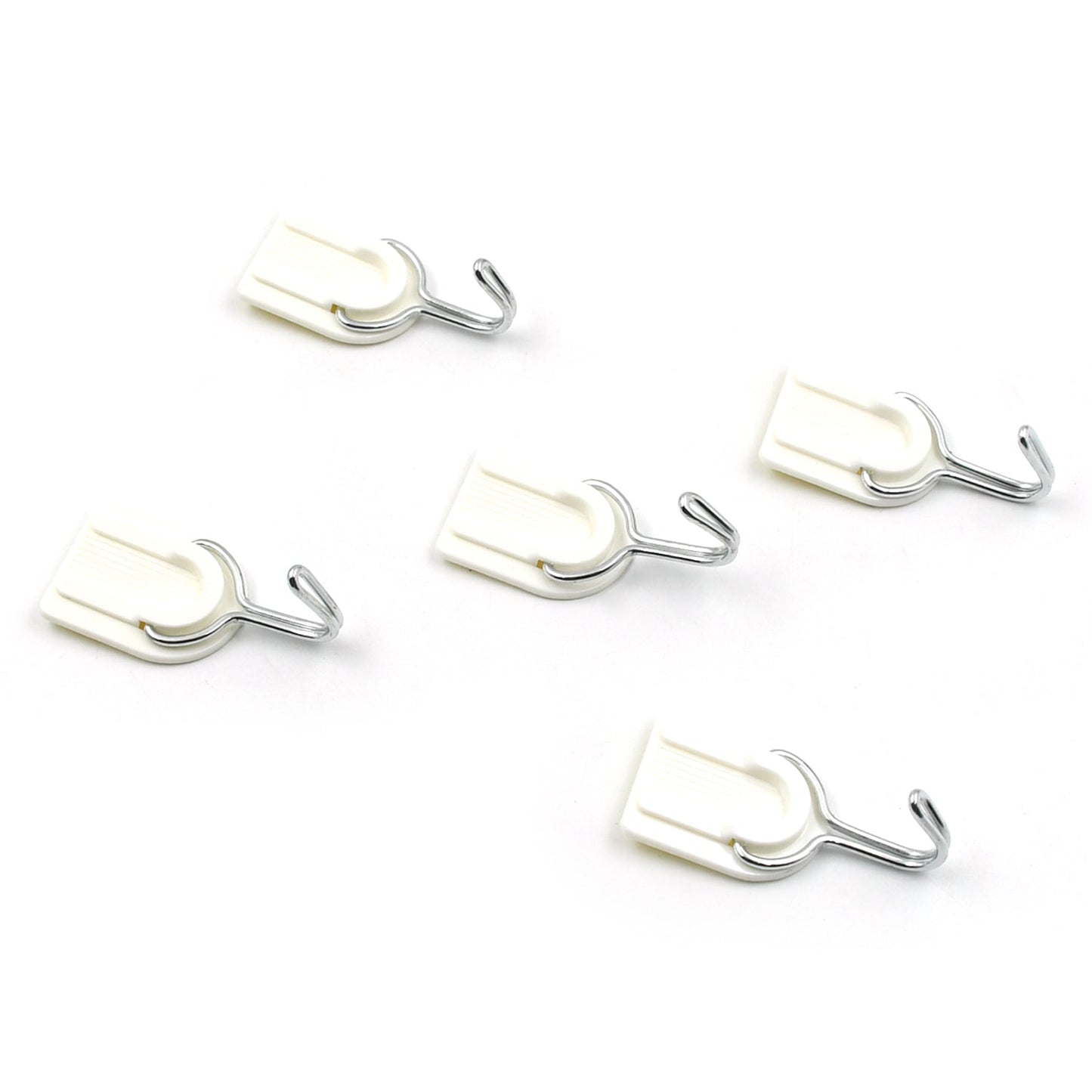 Multipurpose Strong Hook Self-Adhesive hooks for wall Heavy Plastic Hook, Sticky Hook Household For Home, Decorative Hooks, Bathroom & All Type Wall Use Hook, Suitable for Bathroom, Kitchen, Office (5 pc)