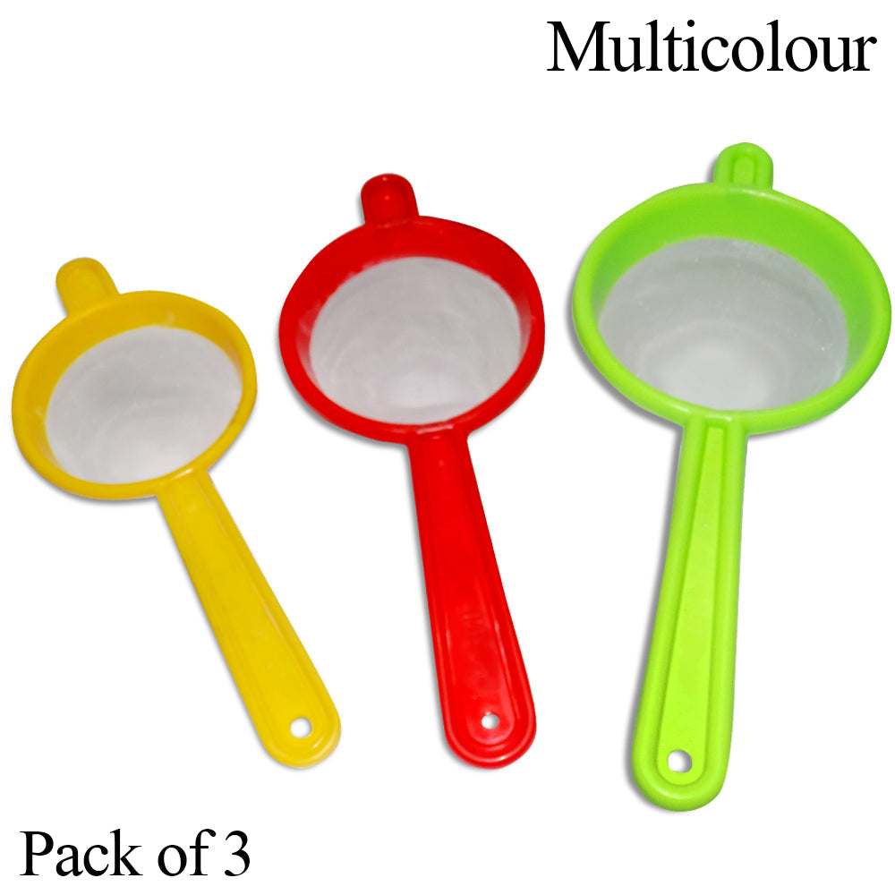 2250 Plastic Multipurpose Tea and Coffee Strainer (Pack of 3) 