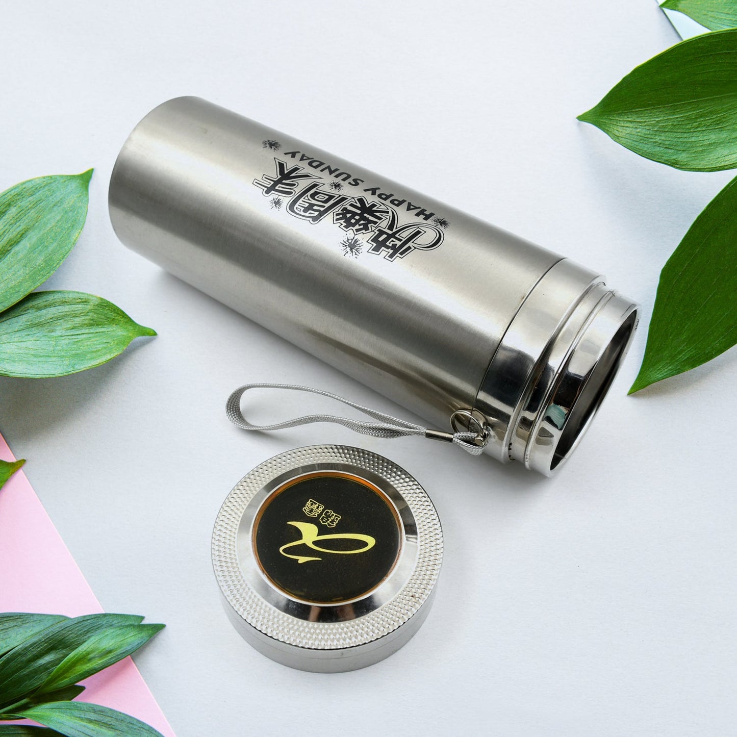 Stainless Steel Water Bottle Leak Proof With Dori Easy to Carry, Rust Proof, Hot & Cold Drinks, Gym Sipper BPA Free Food Grade Quality, Steel fridge Bottle For office / Gym / School (600 ML)