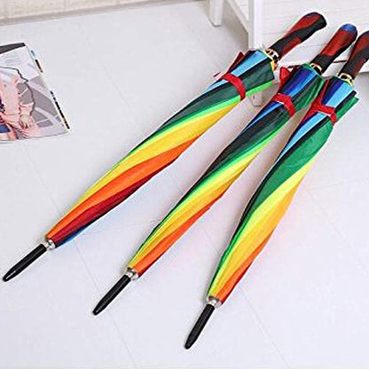 Rainbow Umbrella for Men & Women (Multicolor)