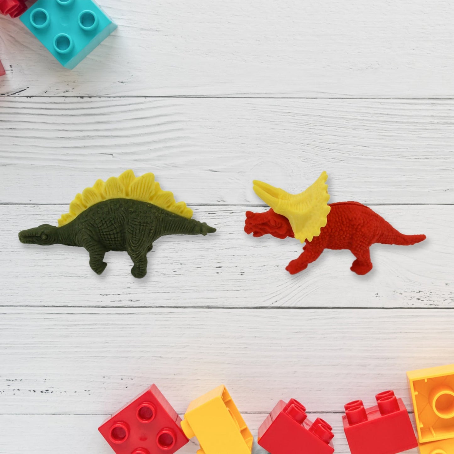 Dinosaur Shape Erasers Animal Erasers (4 Pcs Set)