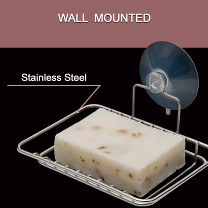 5193 Steel Soap Dish 13cm Wall Mounted Soap Holder For bathroom Use 