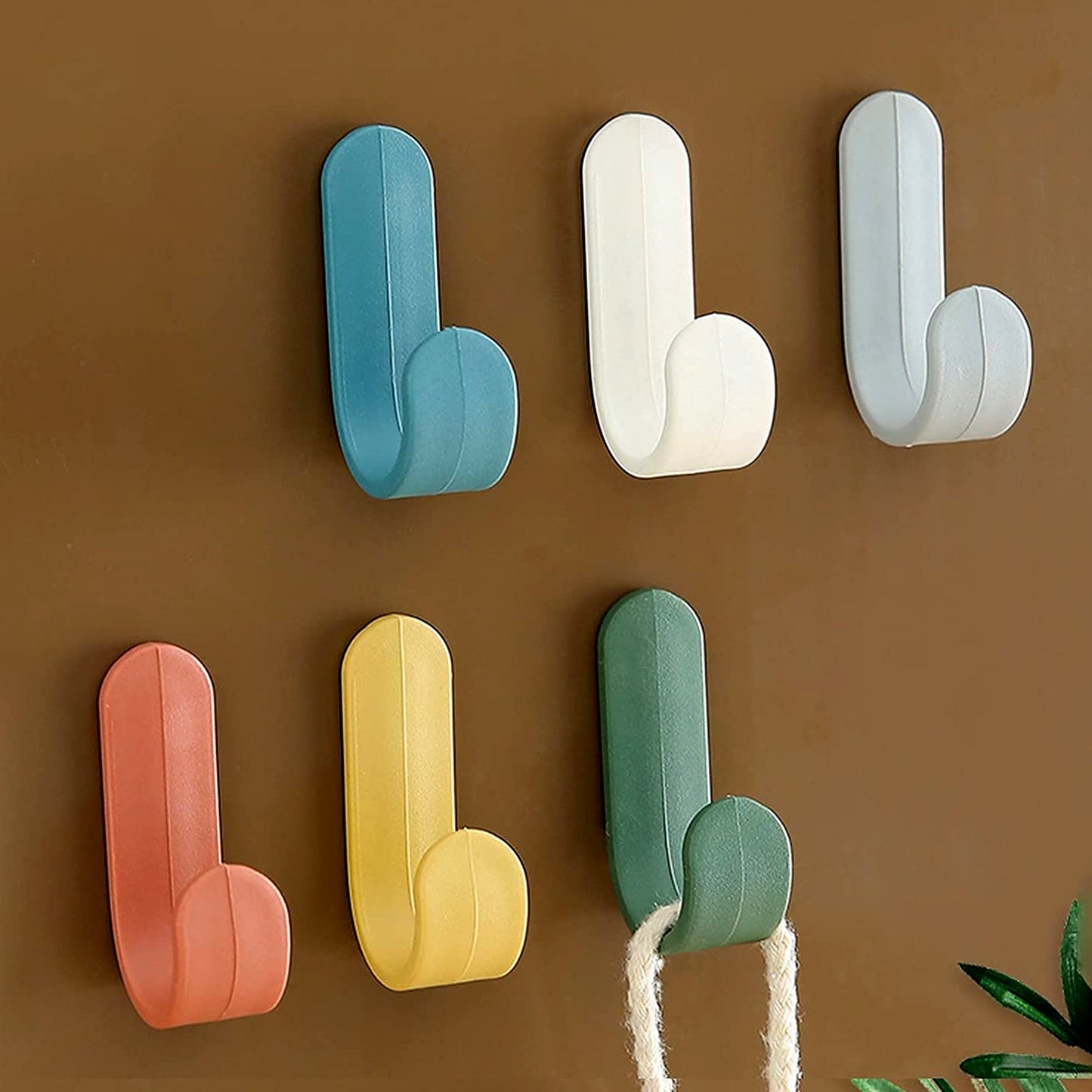 Self Adhesive Wall Hooks Waterproof Adhesive Sticky Round Hooks | Hanging Capacity 1 KG Max | Multipurpose Home Storage (20 Pcs Set)