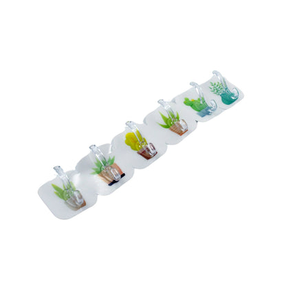 Transparent Adhesive Wall Hooks: Premium Quality, 6-Pack