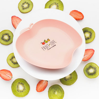 Apple Shape Plate Dish Snacks / Nuts / Desserts Plates for Kids, BPA Free, Children’s Food Plate, Kids Bowl, Serving Platters Food Tray Decorative Serving Trays for Candy Fruits Dessert Fruit Plate, Baby Cartoon Pie Bowl Plate, Tableware (1 Pc)