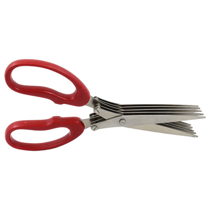 Multifunction Vegetable Stainless Steel Herbs Scissor with 5 Blades (1 Pc / Big)