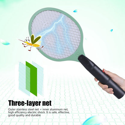 1724 Mosquito Killer Racket Rechargeable Handheld Electric Fly Swatter Mosquito Killer Racket Bat, Electric Insect Killer (Quality Assured) (with cable) 