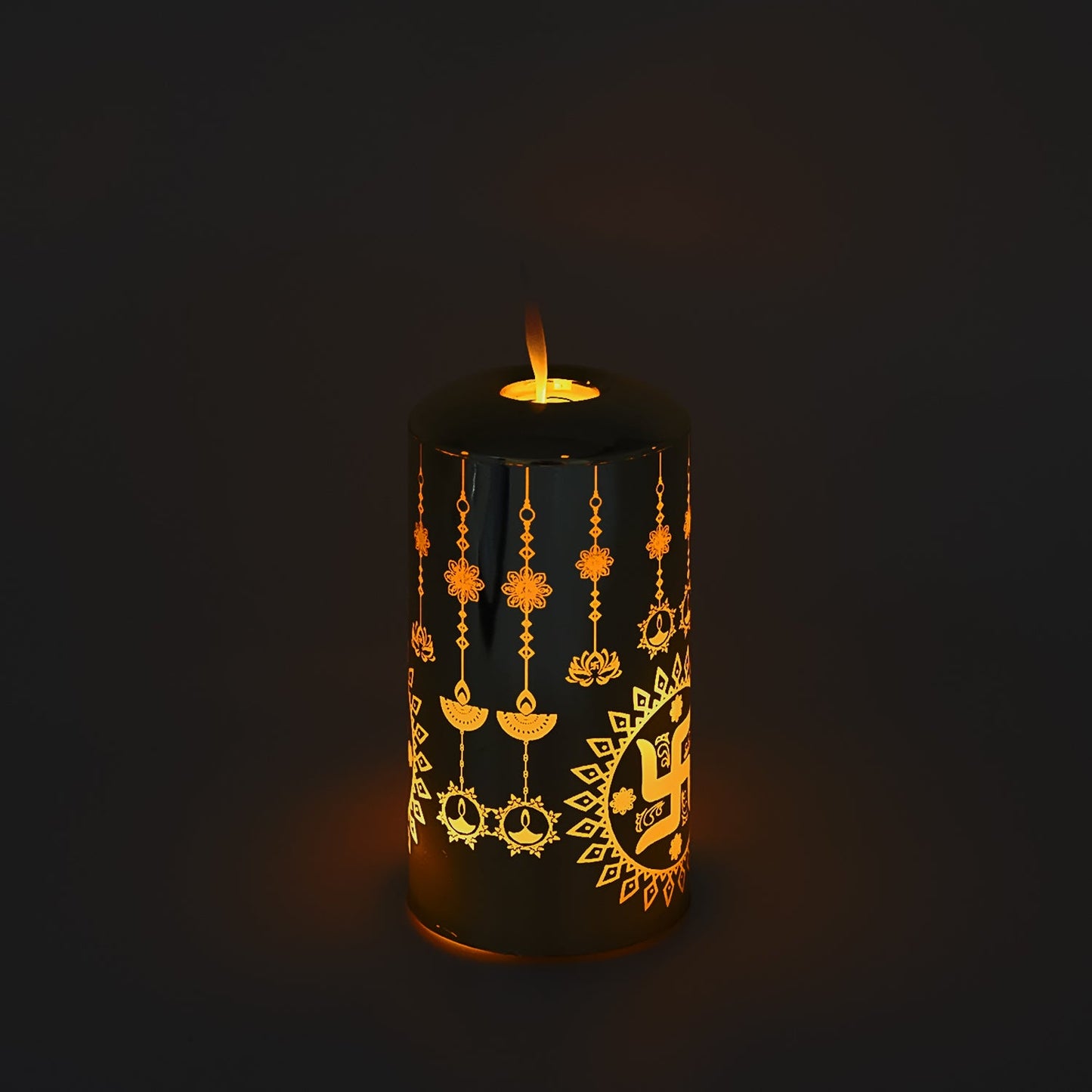 Flameless Diya Flickering Candle, Realistic Moving Flame LED Light (1 Pc / Mix Design)