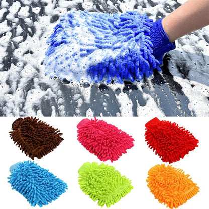 0711 double sided microfiber hand glove duster (Mix Color)