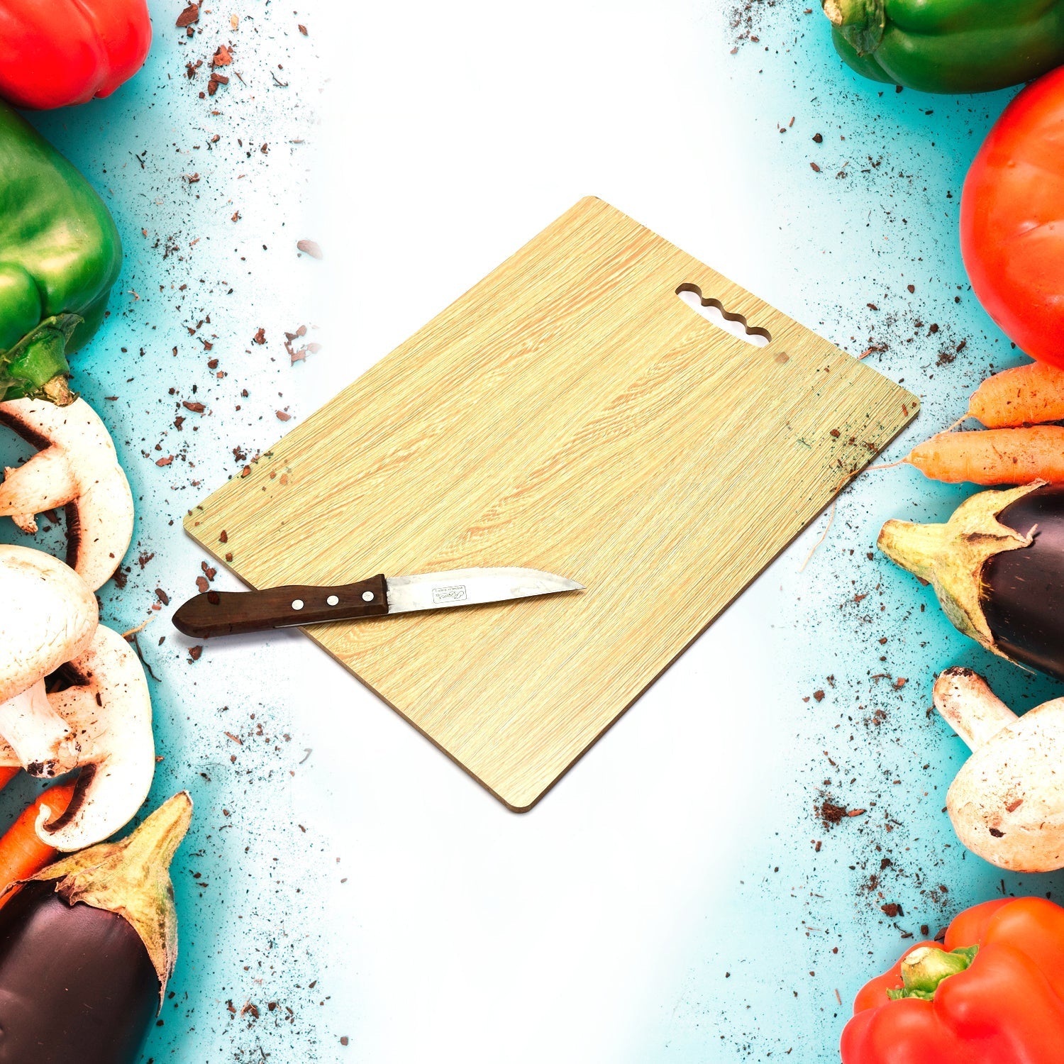 7121 Wooden Chopping Board Big Size  For Kitchen Use 