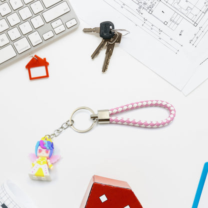 8837 Cute Keychain With Card Gift - Keychain Accessories Key Chain Backpack Charms Car Keys Keychain for Kids Girls, Unicorn Toy and Charm Key- Chain for Bag  / Door Key- Ring / car Key- Ring / Party Favor (Mix Color & Design 1 Pc )