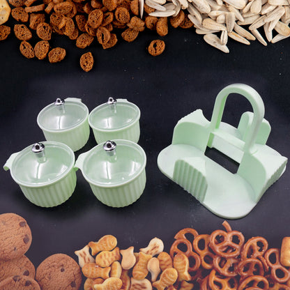 Multipurpose Plastic Storage Container Set: Kitchen Jars, Spices, Cookies