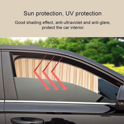 Car Curtain Slat Folding Window Sunshade Magnetic Car Side Window Sun Shade Slider