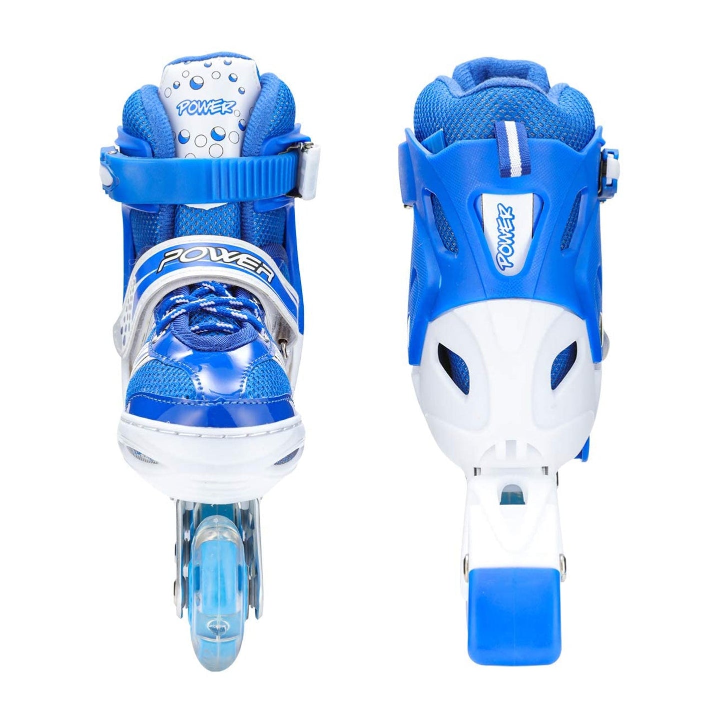 Inline Skates With Led Flashing Light Wheel With Adjustable Length Skate Premium High Quality Skates Pair (Roller Skate , Skating)