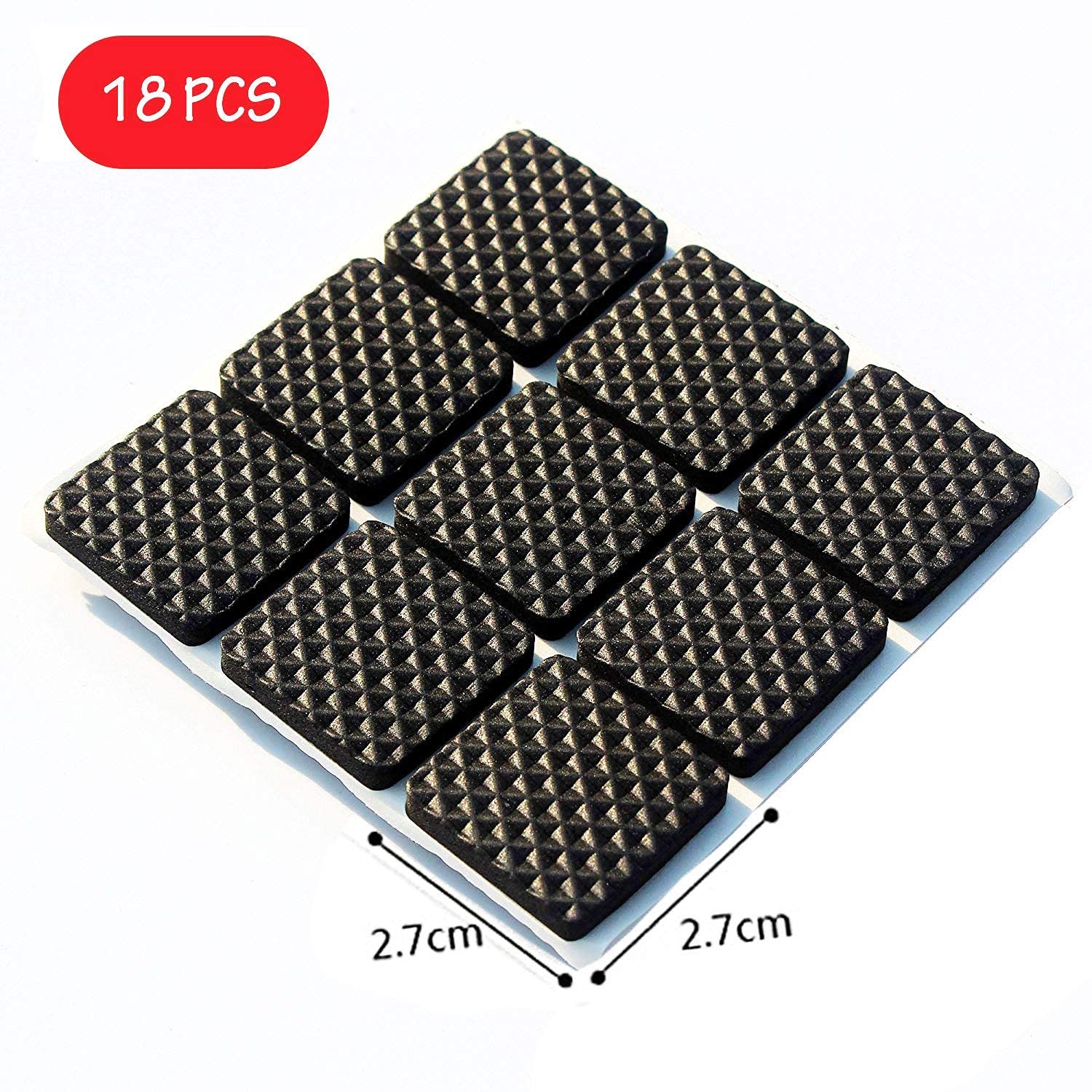 1766 Self Adhesive Furniture Pads - Square 