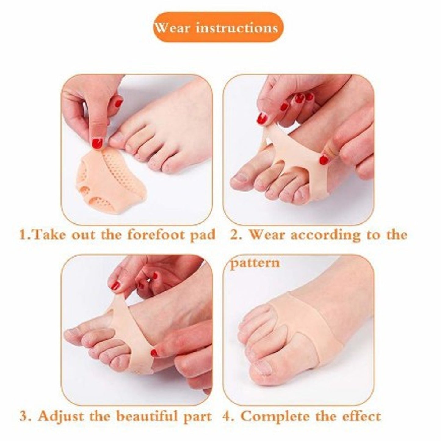 6057L Silicone Tiptoe Protector and cover used in protection of toe for all men and women. 