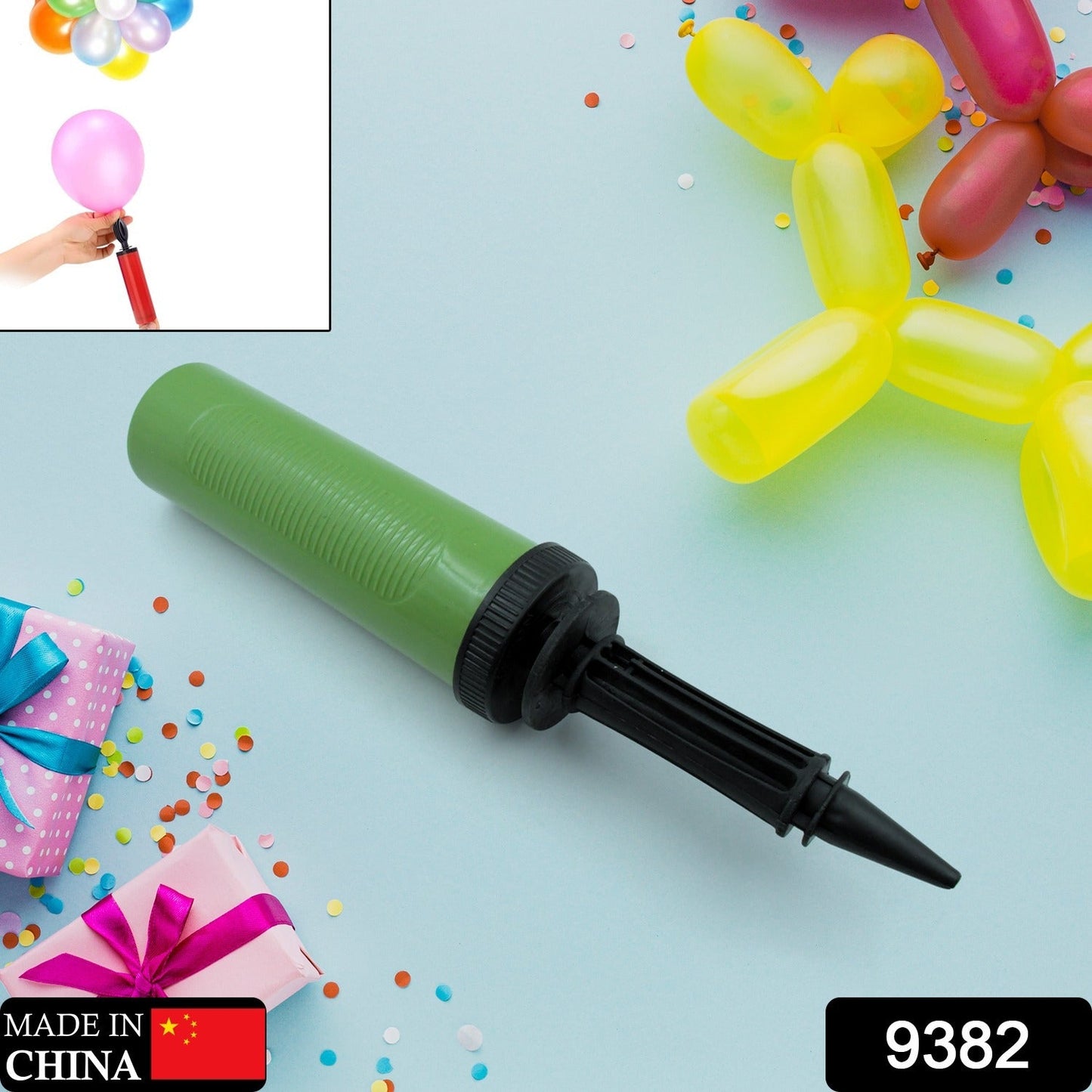 Pump for Balloons, Hand Pump, Air Pump Balloon, Robust Durable Plastic, for Party, Birthday, Wedding, Inflatable Toys